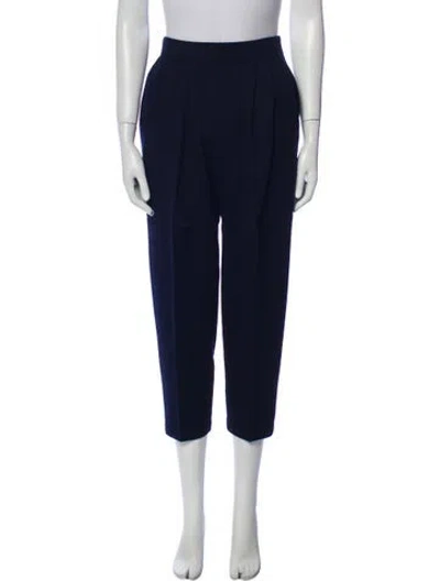 Pre-owned St John Straight Leg Pants In Blue
