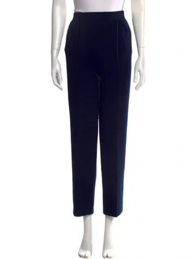 Pre-owned St John Straight Leg Pants In Blue