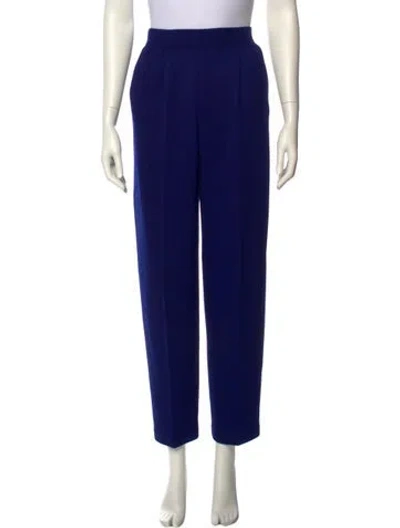 Pre-owned St John Straight Leg Pants In Blue
