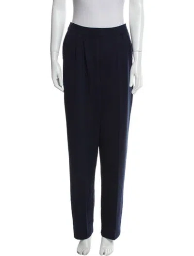 Pre-owned St John Straight Leg Pants In Blue