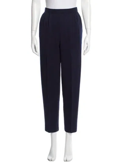 Pre-owned St John Straight Leg Pants In Blue