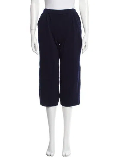 Pre-owned St John Straight Leg Pants In Blue