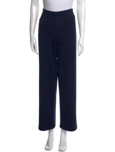 Pre-owned St John Straight Leg Pants In Blue