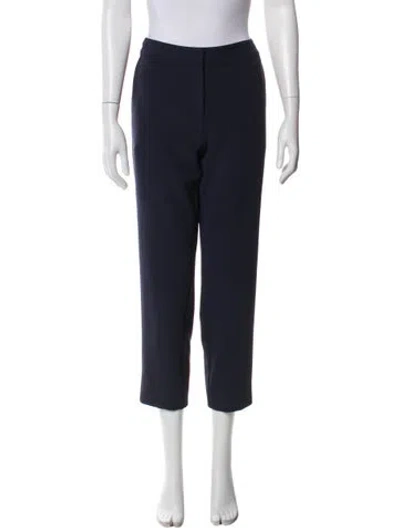 Pre-owned St John Straight Leg Pants In Blue