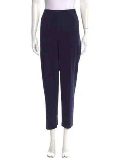 Pre-owned St John Straight Leg Pants In Blue