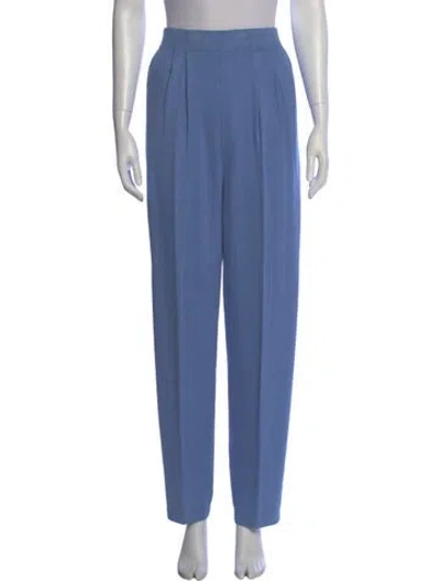Pre-owned St John Straight Leg Pants In Blue