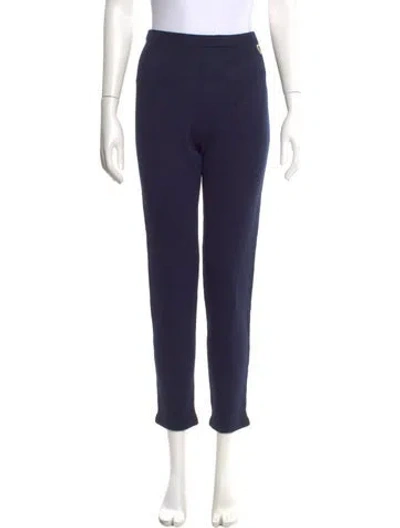 Pre-owned St John Straight Leg Pants In Blue