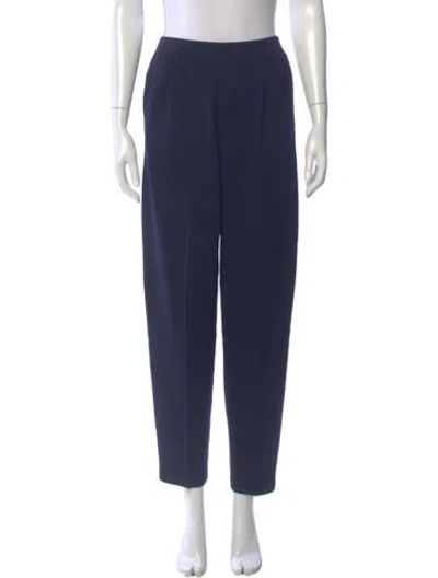 Pre-owned St John Straight Leg Pants In Blue