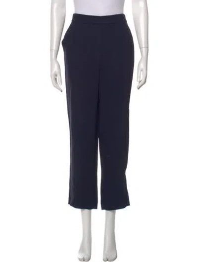 Pre-owned St John Straight Leg Pants In Blue