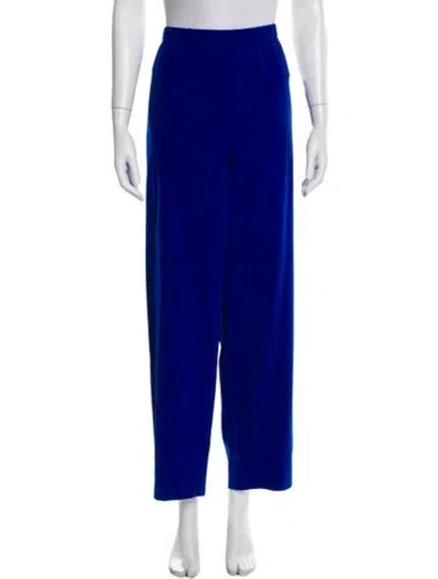 Pre-owned St John Straight Leg Pants In Blue