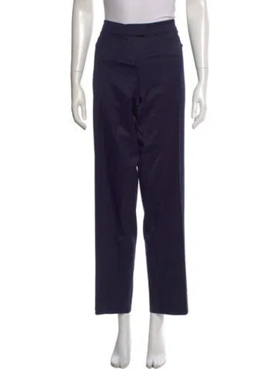Pre-owned St John Straight Leg Pants In Blue