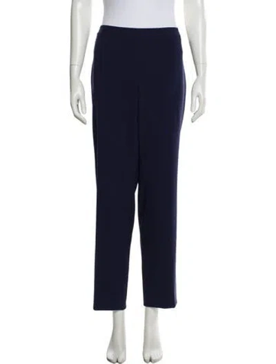 Pre-owned St John Straight Leg Pants In Blue