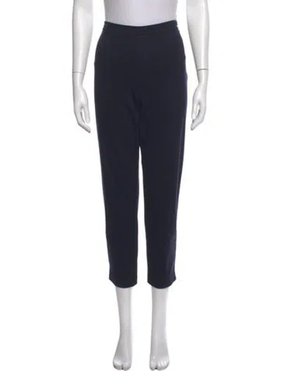 Pre-owned St John Straight Leg Pants In Blue