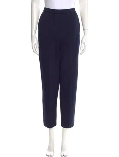 Pre-owned St John Straight Leg Pants In Blue