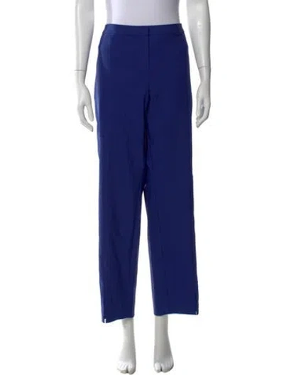 Pre-owned St John Straight Leg Pants In Blue