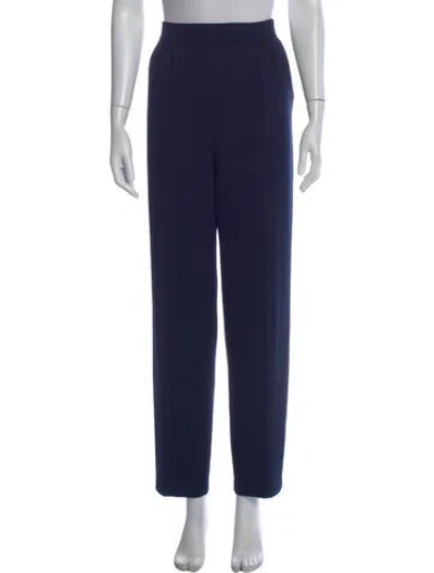 Pre-owned St John Straight Leg Pants In Blue