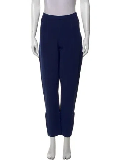 Pre-owned St John Straight Leg Pants In Blue