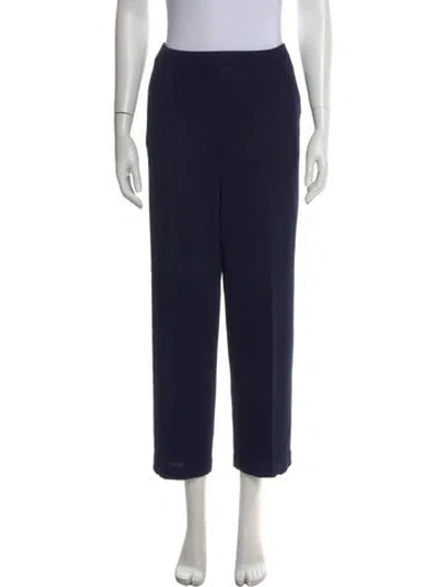 Pre-owned St John Straight Leg Pants In Blue