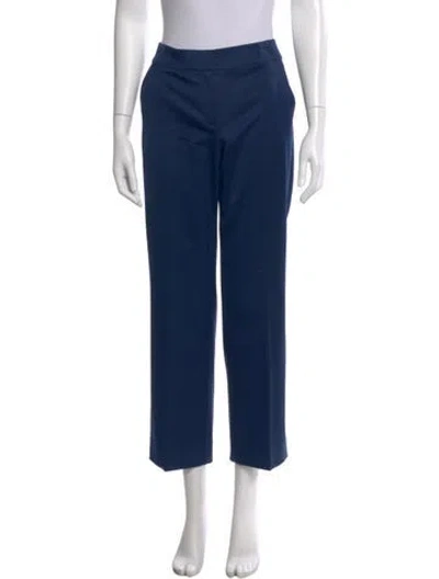 Pre-owned St John Straight Leg Pants In Blue