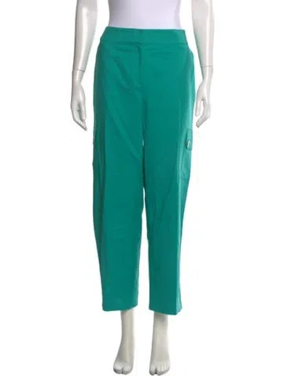 Pre-owned St John Straight Leg Pants In Blue