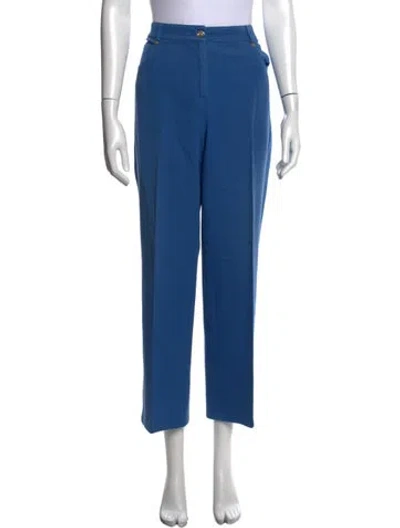 Pre-owned St John Straight Leg Pants In Blue