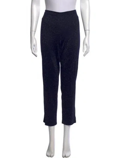 Pre-owned St John Straight Leg Pants In Blue