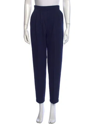 Pre-owned St John Straight Leg Pants In Blue