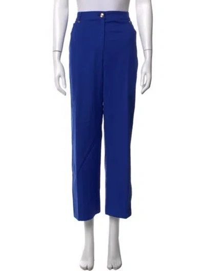 Pre-owned St John Straight Leg Pants In Blue