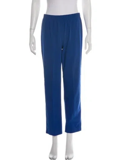Pre-owned St John Straight Leg Pants In Blue