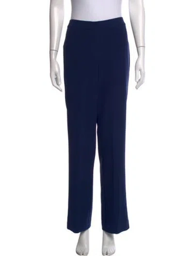 Pre-owned St John Straight Leg Pants In Blue