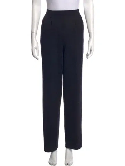 Pre-owned St John Straight Leg Pants In Blue