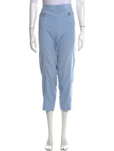 Pre-owned St John Straight Leg Pants In Blue
