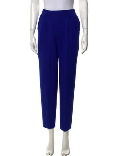 Pre-owned St John Straight Leg Pants In Blue