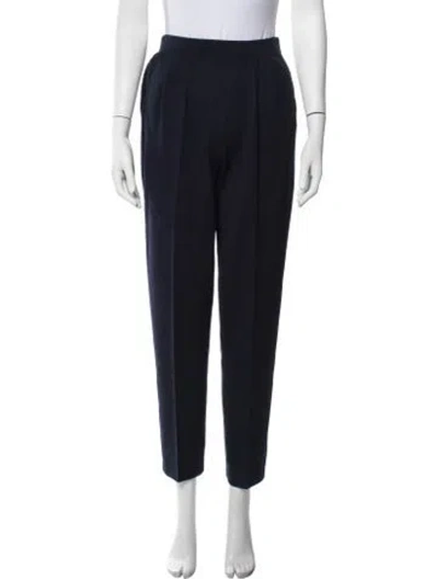 Pre-owned St John Straight Leg Pants In Blue