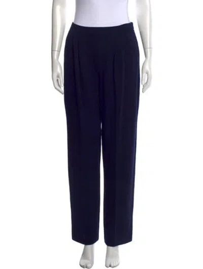 Pre-owned St John Straight Leg Pants In Blue