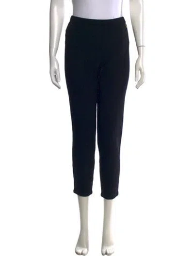 Pre-owned St John Straight Leg Pants In Blue