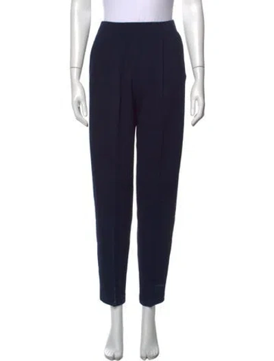 Pre-owned St John Straight Leg Pants In Blue