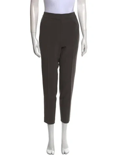 Pre-owned St John Straight Leg Pants In Brown