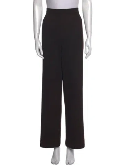 Pre-owned St John Straight Leg Pants In Brown