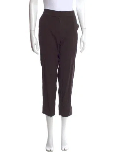 Pre-owned St John Straight Leg Pants In Brown