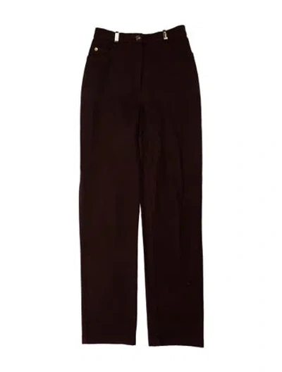 Pre-owned St John Straight Leg Pants In Brown