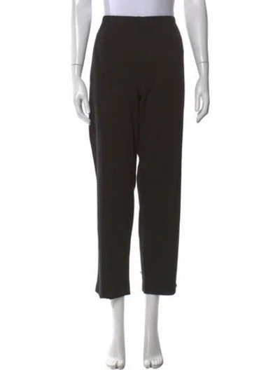 Pre-owned St John Straight Leg Pants In Brown