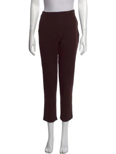 Pre-owned St John Straight Leg Pants In Brown
