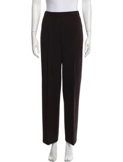 Pre-owned St John Straight Leg Pants In Brown