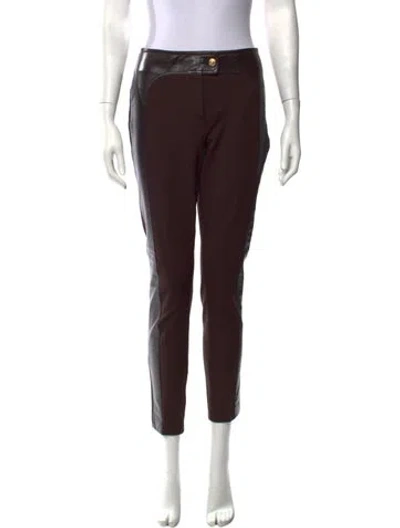 Pre-owned St John Straight Leg Pants In Brown