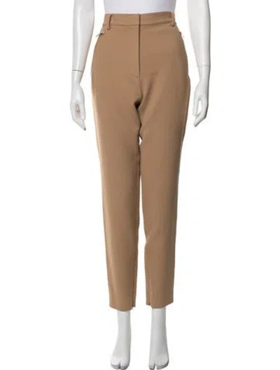 Pre-owned St John Straight Leg Pants In Brown/neutrals