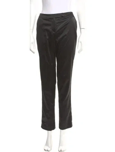 Pre-owned St John Straight Leg Pants In Gray