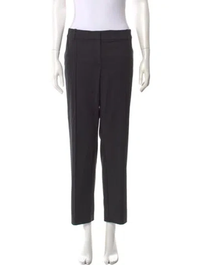 Pre-owned St John Straight Leg Pants In Gray