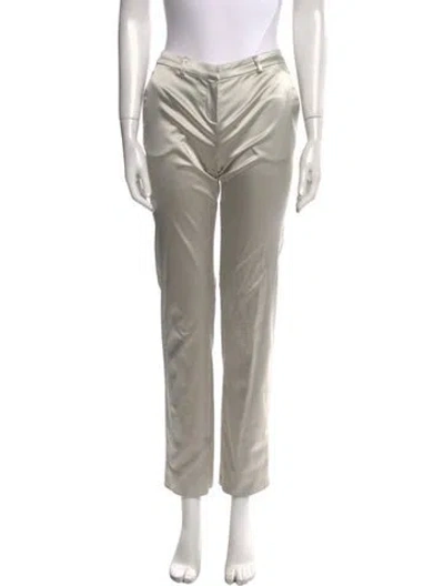 Pre-owned St John Straight Leg Pants In Gray