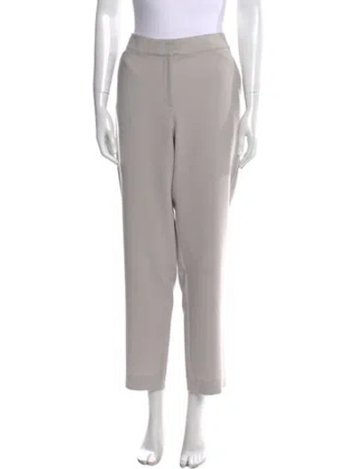 Pre-owned St John Straight Leg Pants In Gray